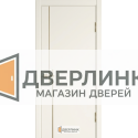 Дверь эмаль ДРИМ 4 RAL 9010 с молдингом золото